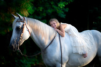 Horse and White Dress